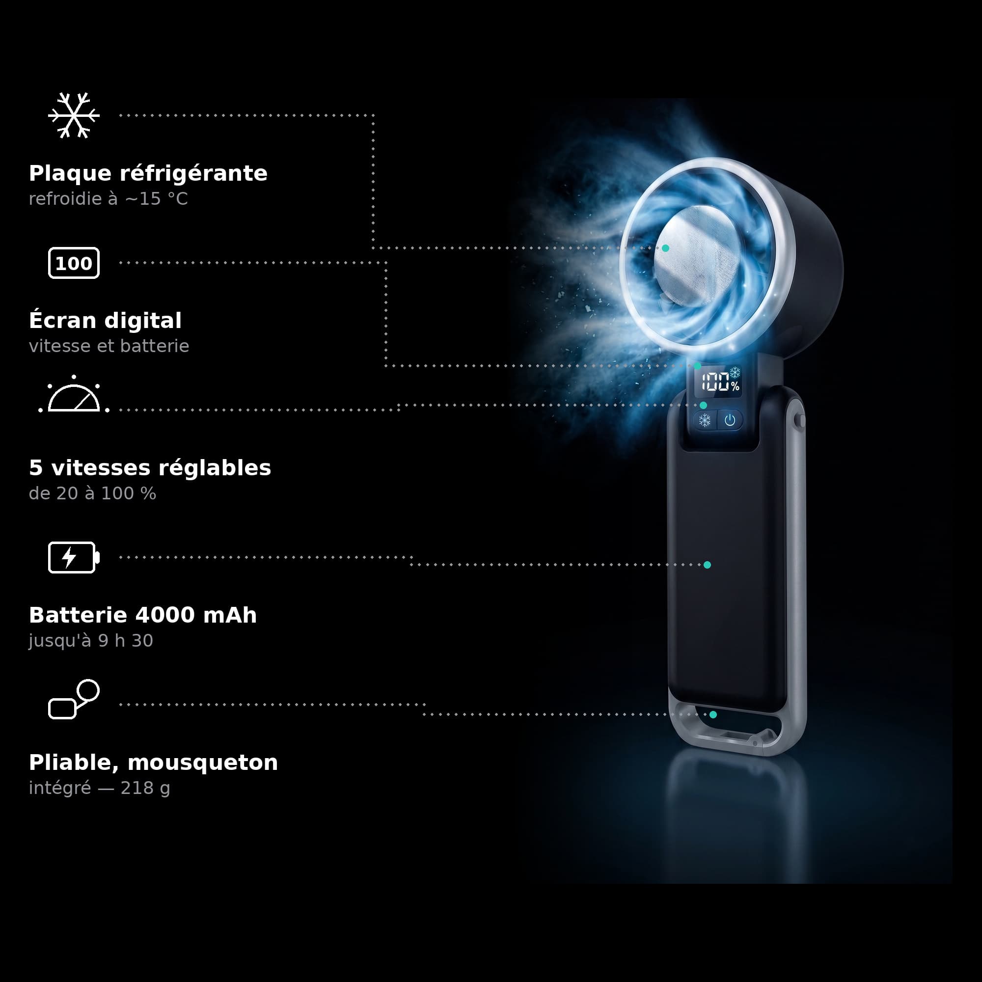 Ventilateur de poche réfrigérant — vue 2